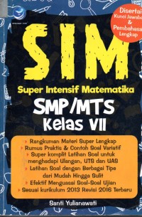Image of SIM Super Intensif Matematika SMP/MTS Kelas VII